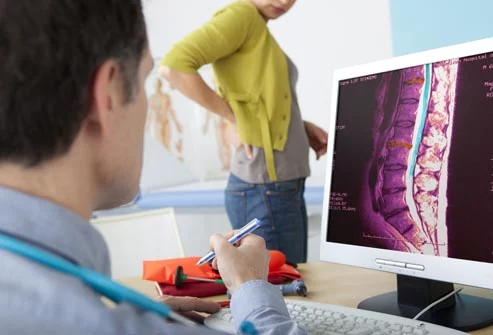 low back pain patient MRI clarks summit